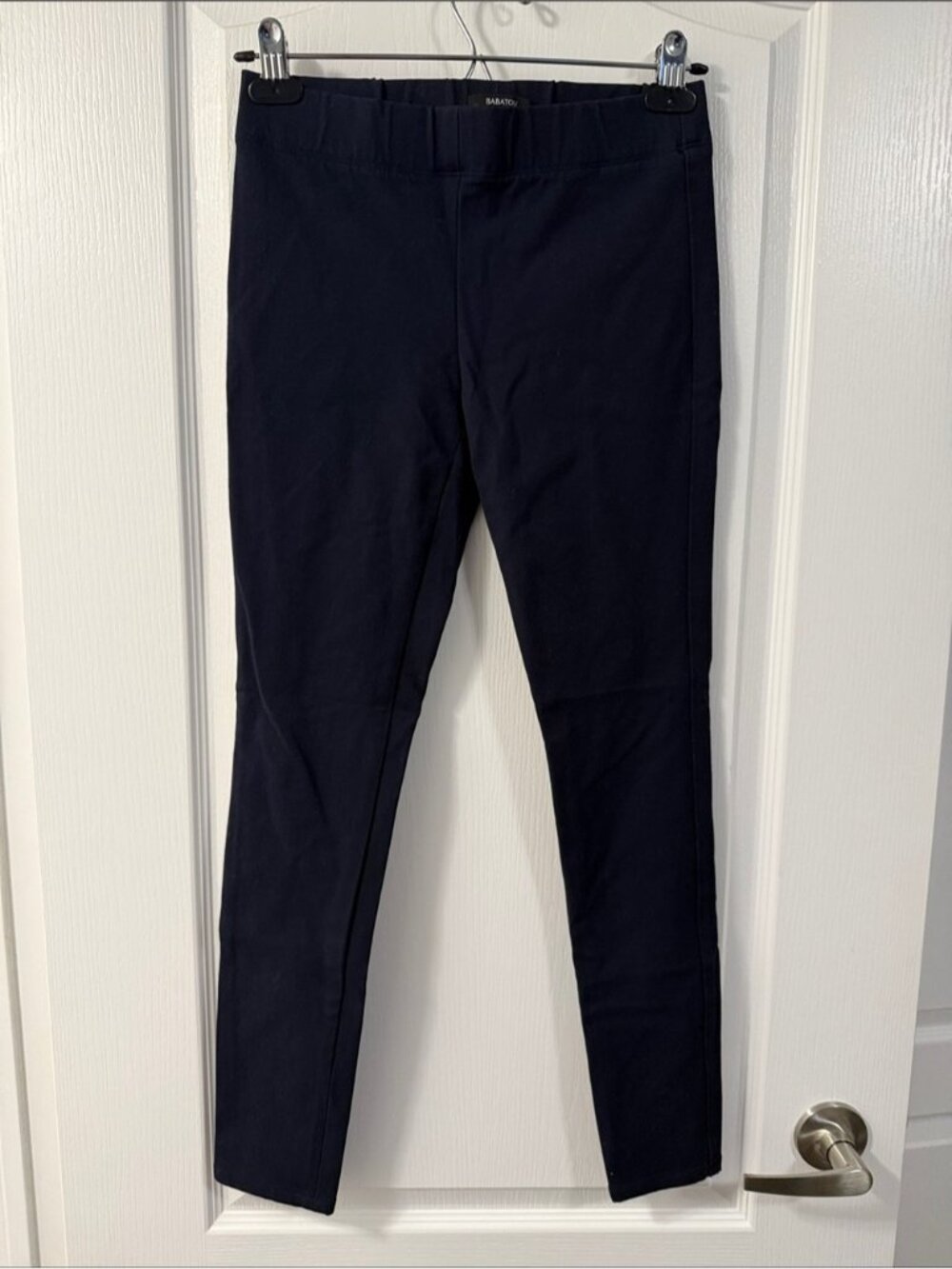 Aritzia Babaton Pull on Navy Blue Legging Pants Size XS business casual office